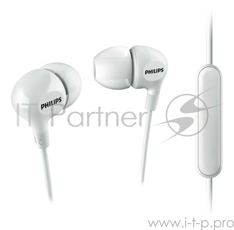 Гарнитура вкладыши Philips SHE3555WT/00 белый проводные (в ушной раковине)