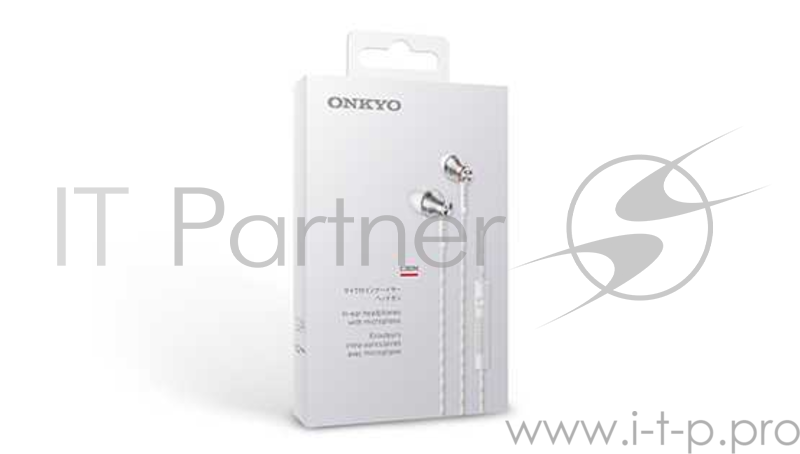 Наушники Onkyo Наушники-вкладыши , универсальный пульт ДУ , белый