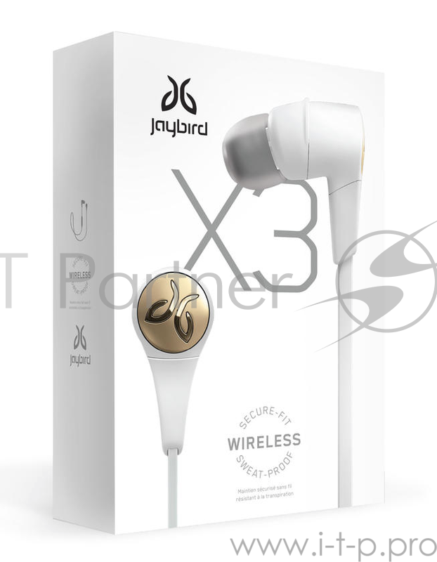 Наушники Logitech беспроводные Jaybird X3, Sport Bluetooth Headphones - SPARTA - BT - EMEA
