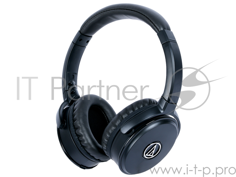 Наушники AUDIO-TECHNICA ATH-ANC50IS беспроводные наушники с микрофоном накладные время работы 40 ч чувствительность 104 дБ/мВт импеданс 150 Ом активное шумоподавление вес 192 г разъем mini jack 3.5 mm