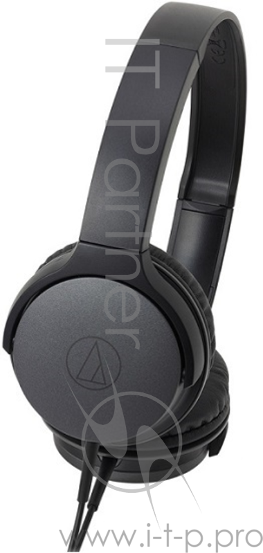 Наушники AUDIO-TECHNICA ATH-AR1ISBK наушники с микрофоном накладные чувствительность 103 дБ/мВт импеданс 47 Ом вес 110 г разъем mini jack 3.5 mm поддержка iPhone складная конструкция