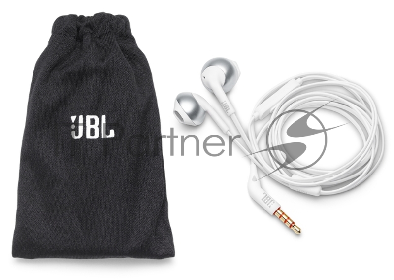 Наушники JBL Гарнитура T205 , 16 Om , 98 dB , светлый хром