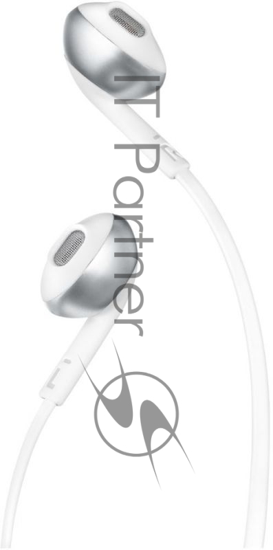 Наушники JBL Гарнитура T205 , 16 Om , 98 dB , светлый хром