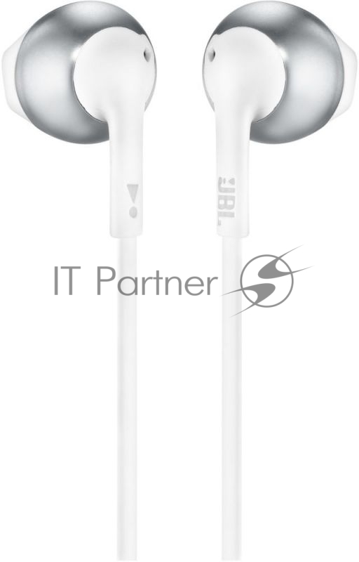 Наушники JBL Гарнитура T205 , 16 Om , 98 dB , светлый хром