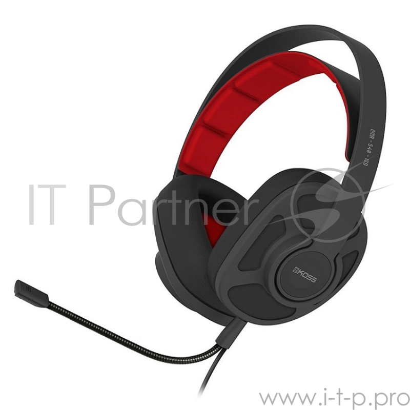 Наушники KOSS GMR-540-ISO USB компьютерная гарнитура, игровая с полноразмерными наушниками закрытого типа крепление при помощи оголовья подключение: 2 x mini jack 3.5 mm частота воспроизведения 15-22000 Гц