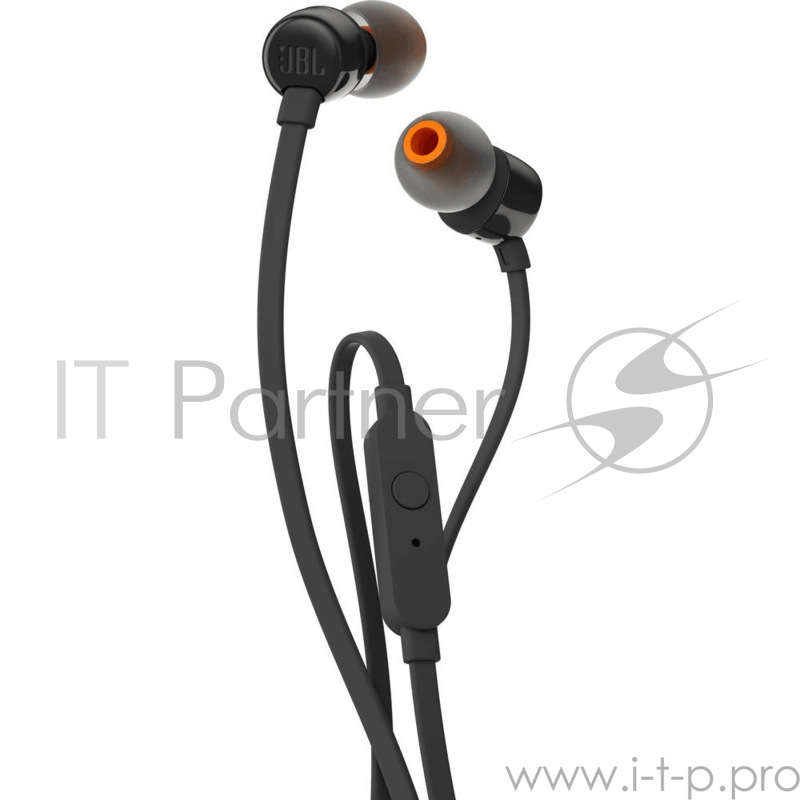 Гарнитура вкладыши JBL T210 GRY 1.2м серый/белый проводные (в ушной раковине)