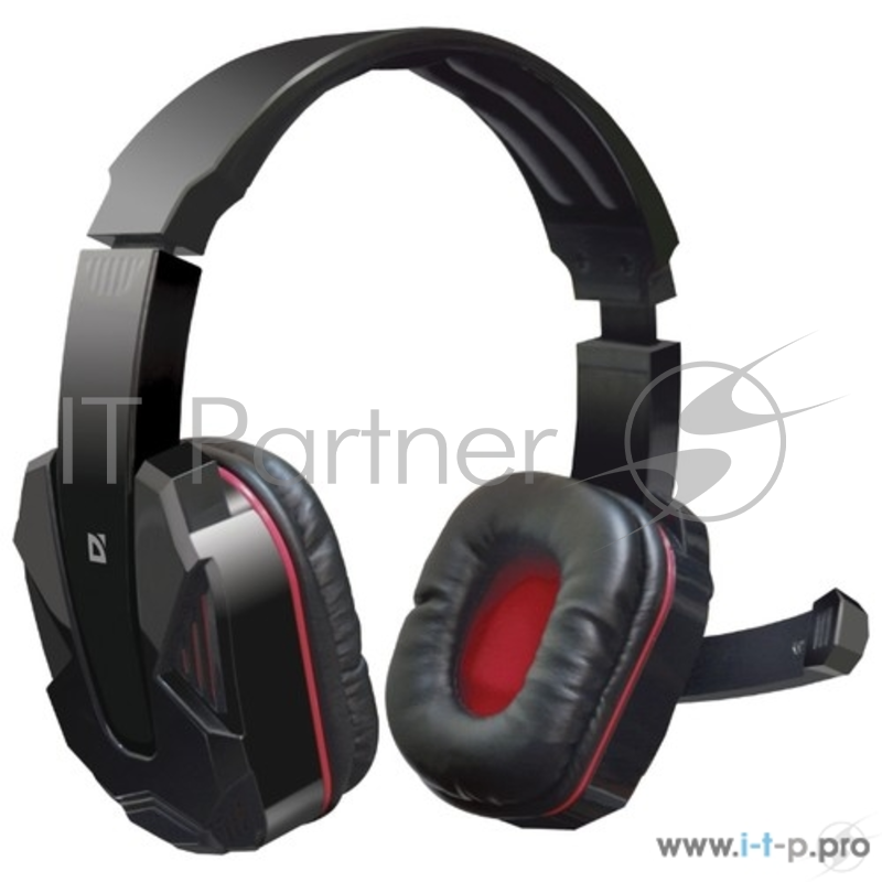 Гарнитура Defender Warhead G-260 красный + черный, кабель 1,8 м