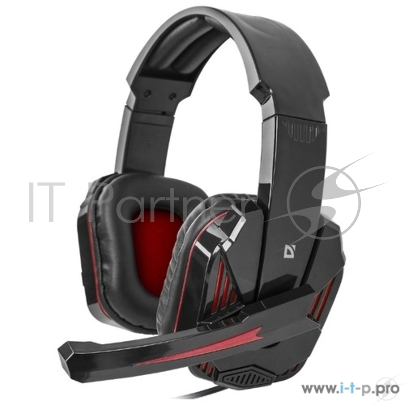 Гарнитура Defender Warhead G-260 красный + черный, кабель 1,8 м