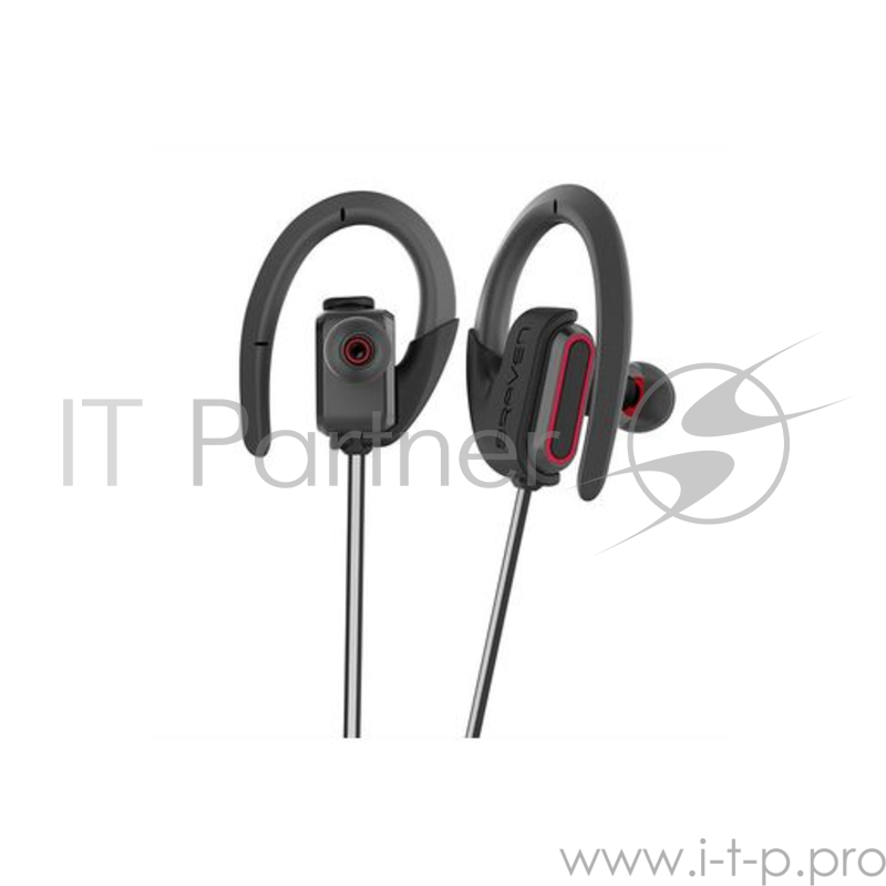 Беспроводные внутриканальные наушники с микрофоном Braven Flye Sport Reflect. Цвет серыйкрасный.