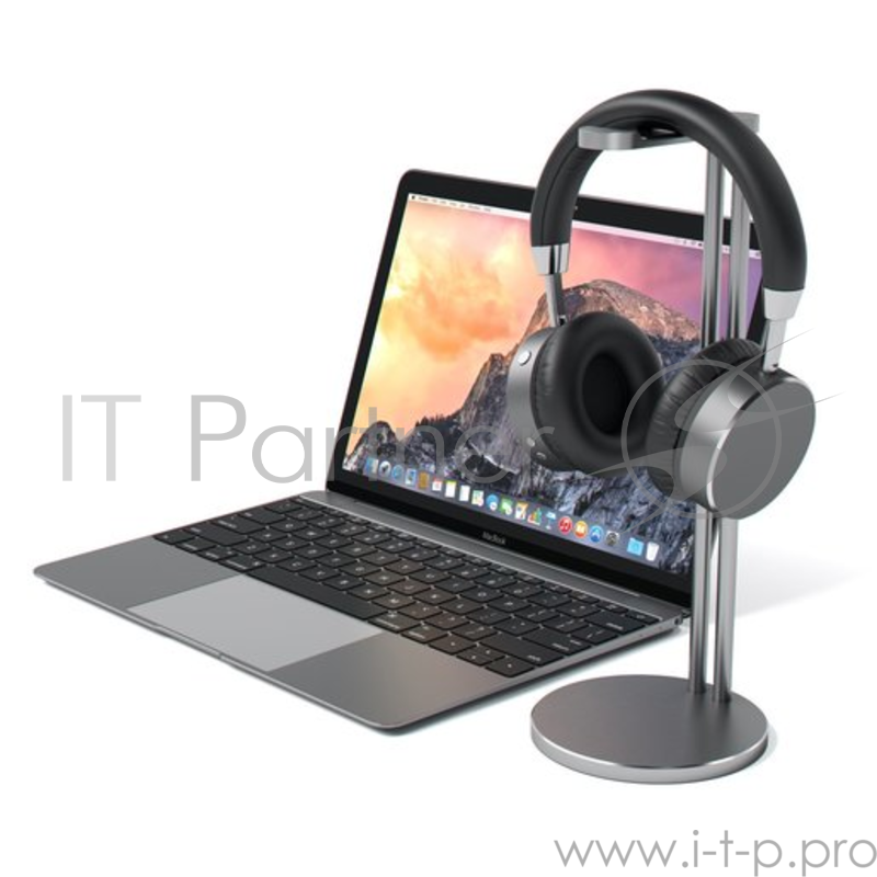 Подставка Satechi Slim Aluminum Universal Headphone Stand для накладных наушников. Материал алюминий. Цвет серый космос.