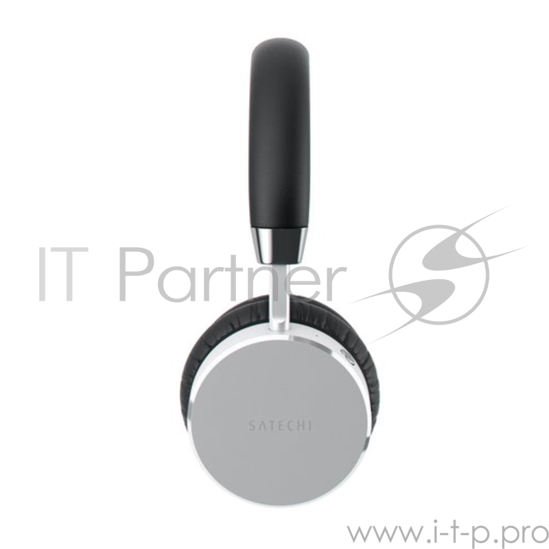 Беспроводные накладные наушники Satechi Bluetooth Aluminum Wireless Headphones. Цвет серебряный.