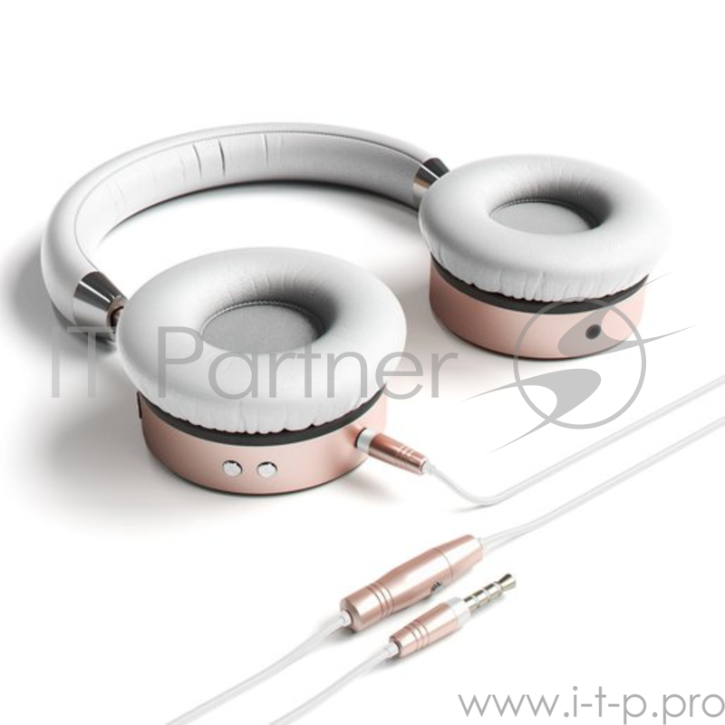 Беспроводные накладные наушники Satechi Bluetooth Aluminum Wireless Headphones. Цвет розовое золото.