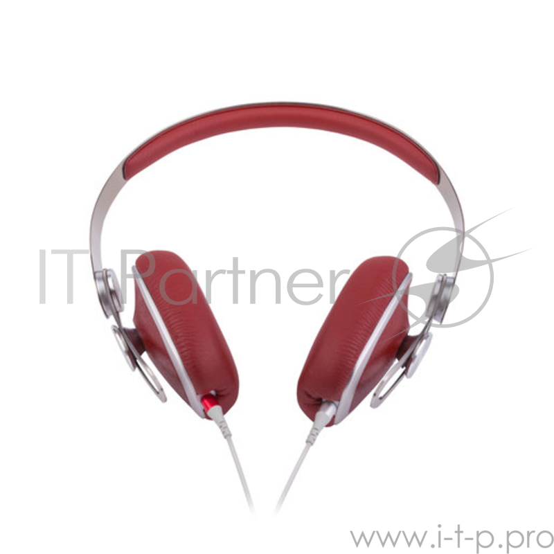 Накладные проводные наушники Moshi Avanti. Цвет красный.