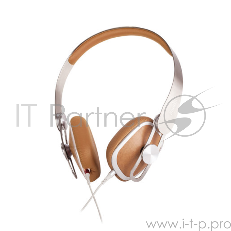 Накладные проводные наушники Moshi Avanti. Цвет бежевый.