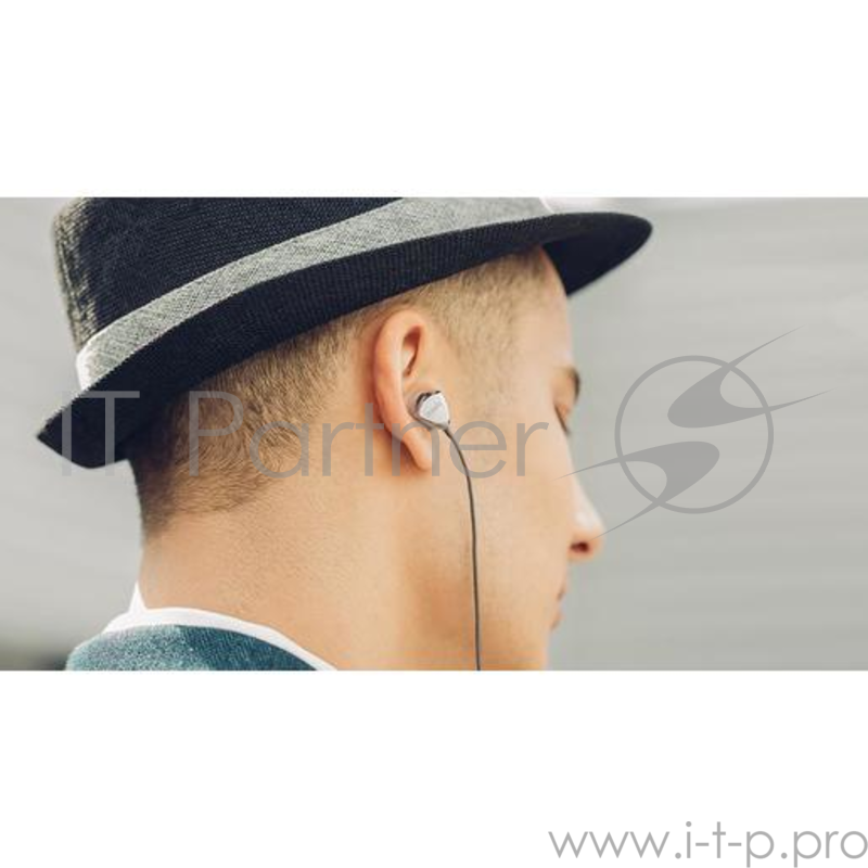 Наушники-гарнитура внутриканальные проводные Moshi Vortex. Цвет серебряный.