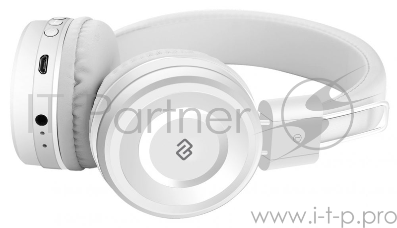 Гарнитура накладные Digma BT-11 белый беспроводные bluetooth (оголовье)