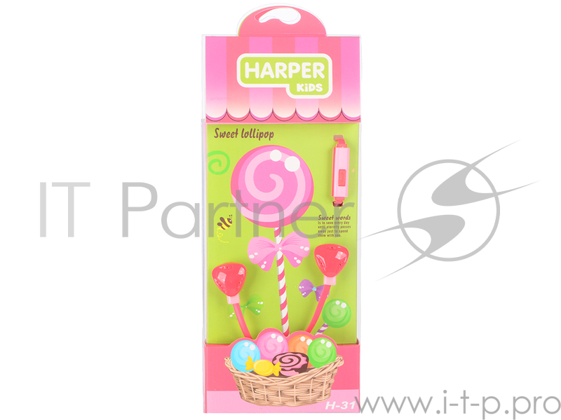 Наушники HARPER KIDS H-31 red