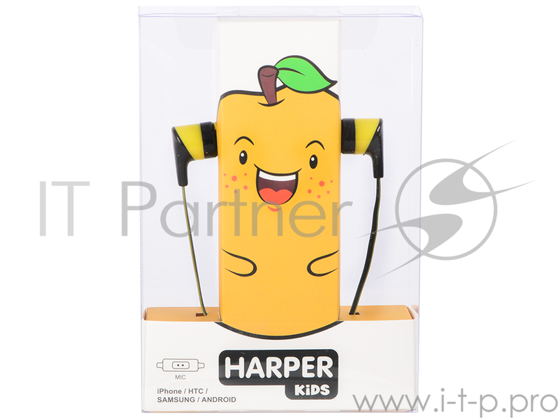 Наушники HARPER KIDS H-34 yellow