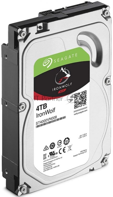 Жесткий диск 4TB Seagate Ironwolf (ST4000VN008) {SATA 6.0Gb/s, 5900 rpm, 64mb buffer, 3.5