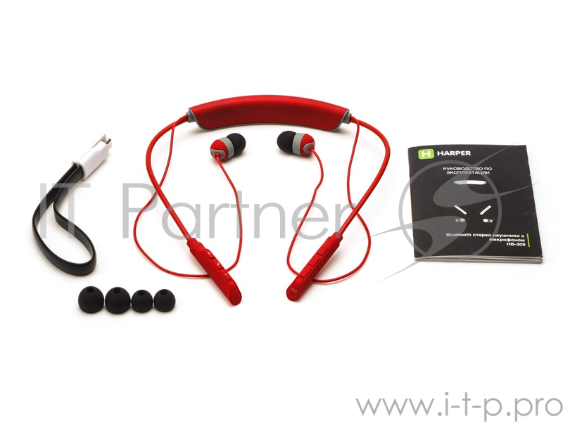 Наушники HARPER HB-309 red