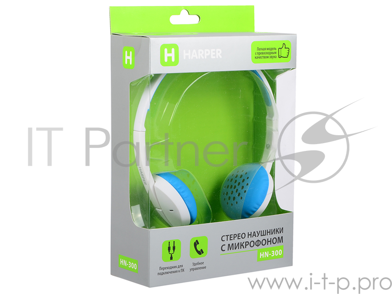 Наушники HARPER HN-300 blue