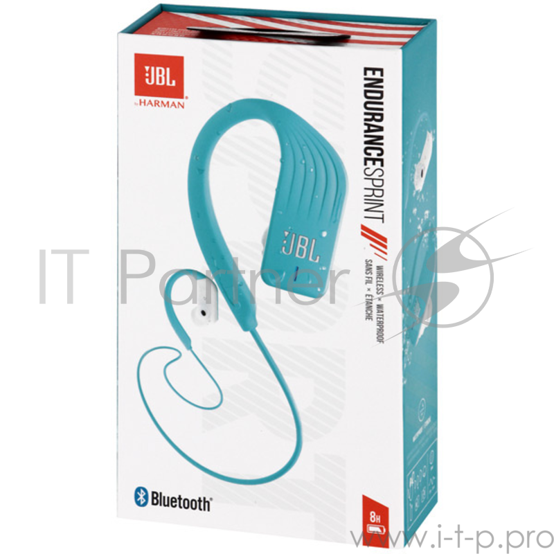 Гарнитура вкладыши JBL Sprint голубой беспроводные bluetooth (шейный обод)