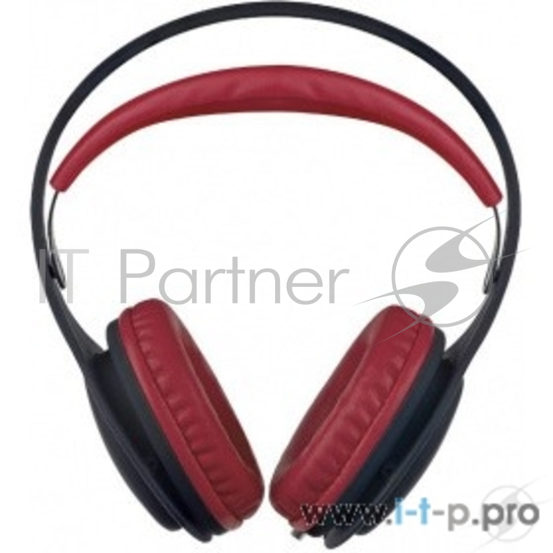 Perfeo наушники полноразмерные ONTO черные/красные