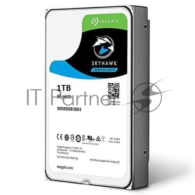 Жесткий диск 1TB Seagate Skyhawk (ST1000VX005) {Serial ATA III, 5900 rpm, 64mb, для видеонаблюдения} 3.5