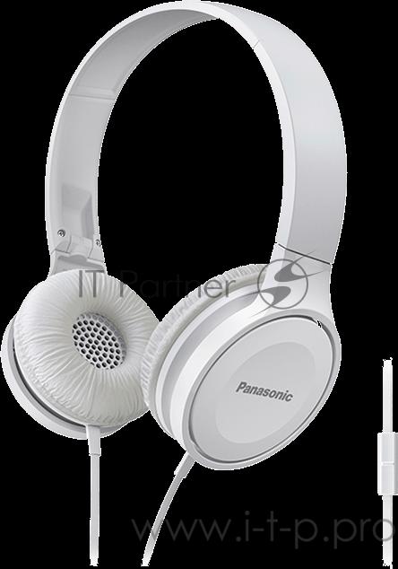 Наушники Panasonic/ накладные складные открытые 10-23000Гц, 103дБ, 1,2м, 3.5мм, белые, микрофон