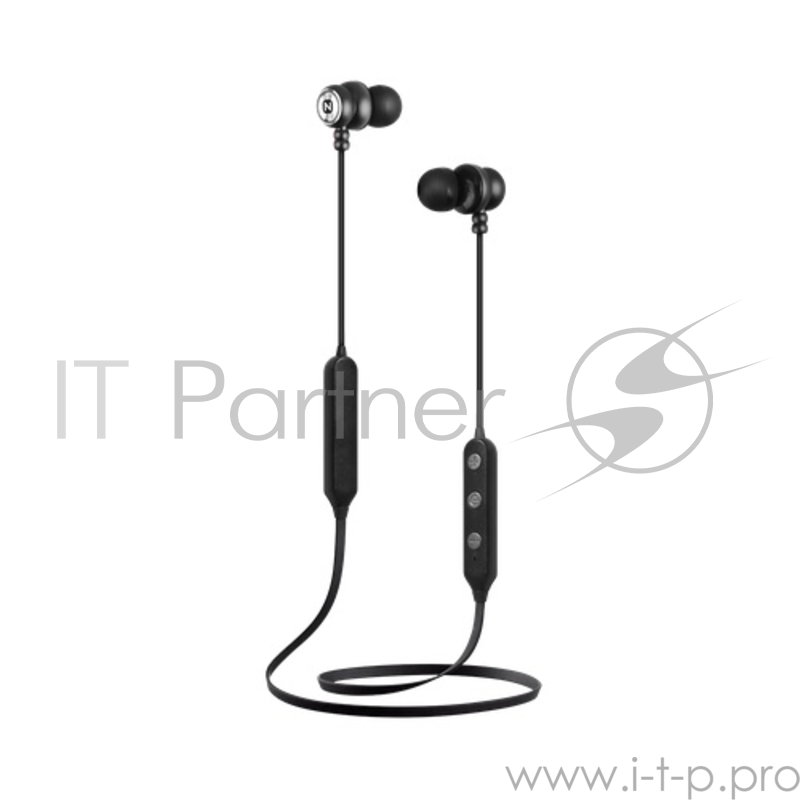 Беспроводная стереогарнитура Nobby Comfort S-100, NBC-BH-42-95, BT 4.2, металлическая, черный