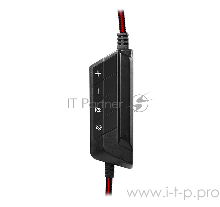 Наушники SVEN AP-U989MV, черный-красный (USB, LED, 7.1)