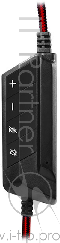 Наушники SVEN AP-U989MV, черный-красный (USB, LED, 7.1)