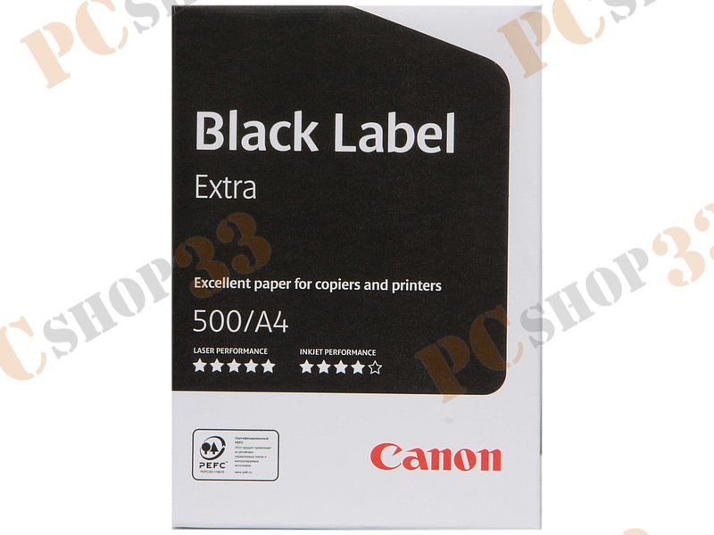 Бумага офисная Canon Black Label Extra (A4, 80г/кв.м, 500л.)