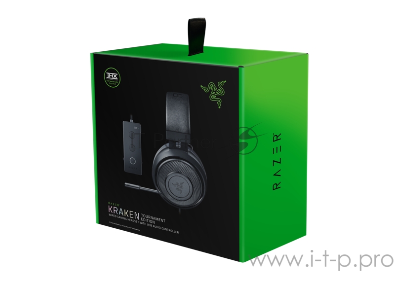 Гарнитура Razer Kraken TE Черная Razer Kraken Tournament Edition - Wired Gaming Headset with USB Audio Controller - Black - FRML Packaging