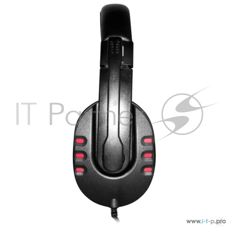 Гарнитура Oklick HS-L380G черный/красный 1.8м мониторы оголовье (JD-032)
