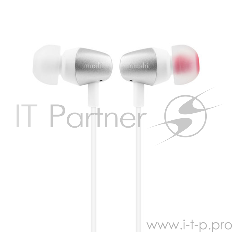 Наушники-гарнитура Moshi Mythro, разъем Type-C. Цвет серебряный.