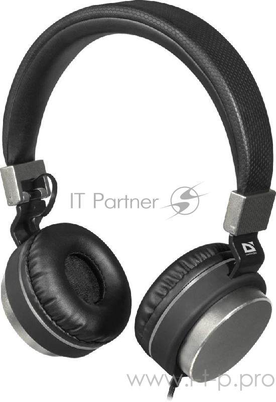 Гарнитура Defender Accord-165 черный+серый, кабель 1,2 м