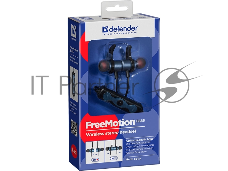 Гарнитура Defender FreeMotion B685 активный магнит, Bluetooth