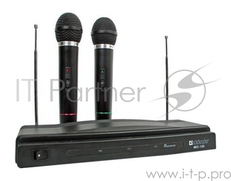 Микрофон Defender MIC-155 Набор, 2 беспроводных микрофона для караоке 64155