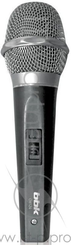 Микрофон проводной BBK CM124 3м серый