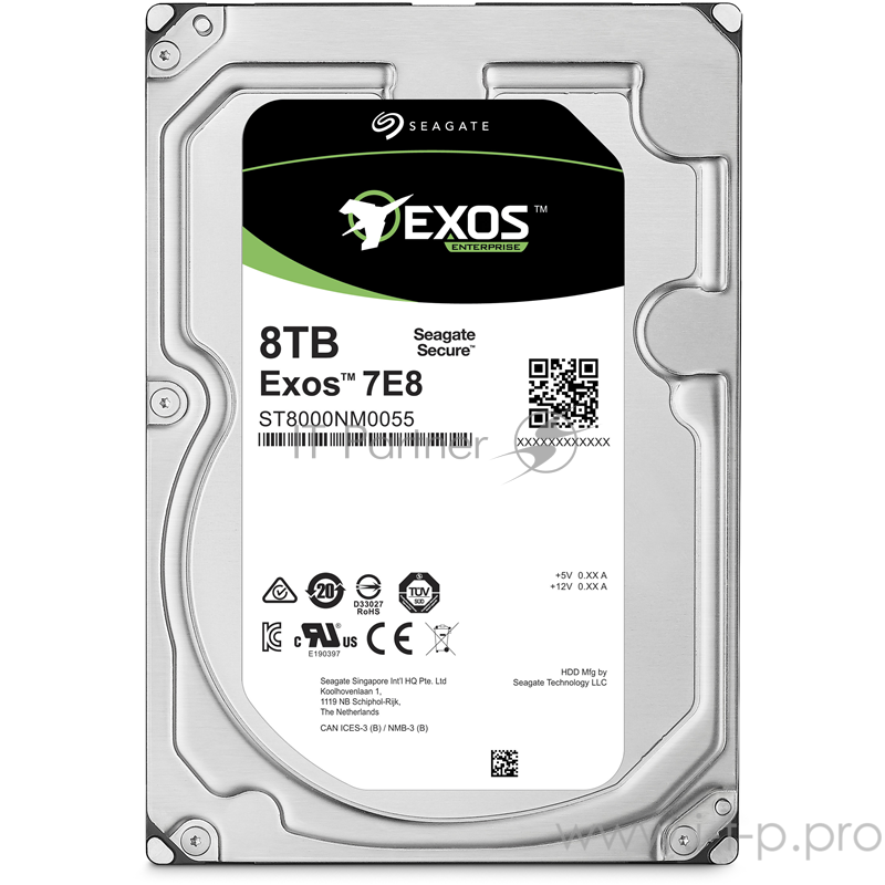 Жесткий диск 8TB Seagate Enterprise Capacity 3.5 HDD (ST8000NM0055) {SATA 6Gb/s, 7200 rpm, 256mb buffer, 3.5