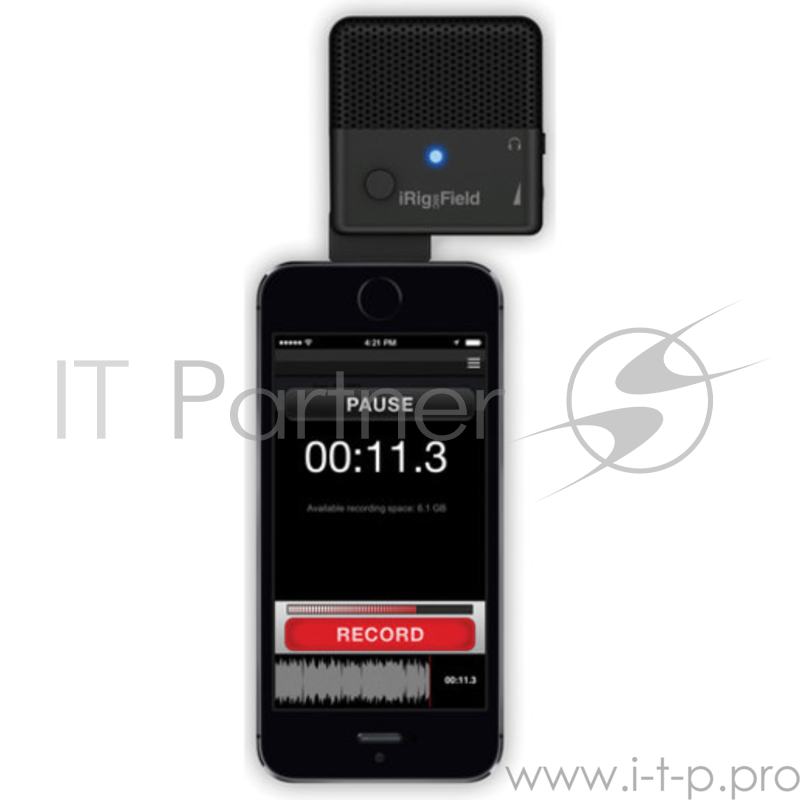 Стереомикрофон IK Multimedia iRig Mic Field для iOS устройств с разъемом Lightning.