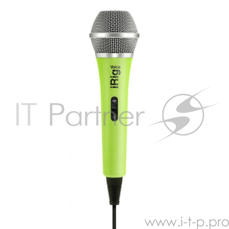 IK Multimedia iRig Voice портативный микрофон для совместного использования со смартфонами и планшетами. Цвет зеленый.