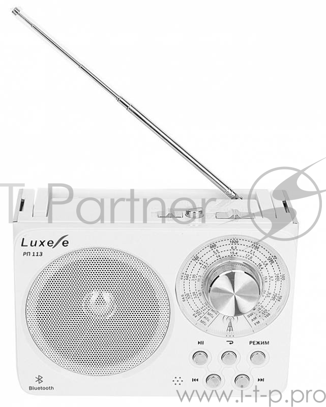 Радиоприемник портативный Сигнал Luxele РП-113 белый USB SD
