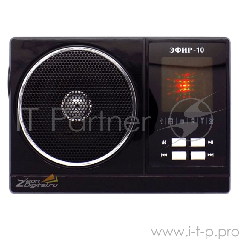 Радиоприемник Эфир-10, бат.2хR20 (не в компл.), 220V, USB, SD, micro-SD, 2 светод.фонар.