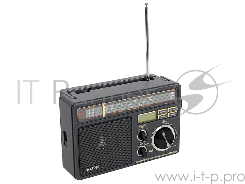 Радиоприемник HARPER HDRS-099 (Дисплей USB SD карта радио)