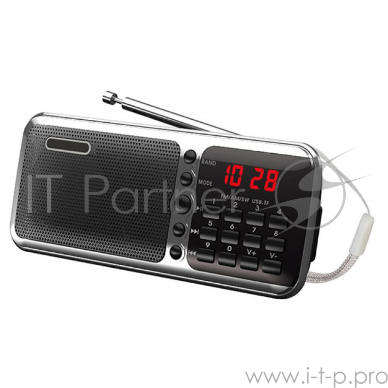 Радиоприемник Сигнал РП-226, бат. 3*АА (не в компл.), 220V, акб 400мА/ч, USB, SD, дисплей,