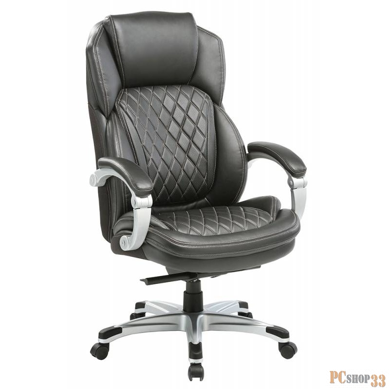 Офисное кресло или стул Кресло руководителя Бюрократ T-9915/BLACK черный рец.кожа/кожзам