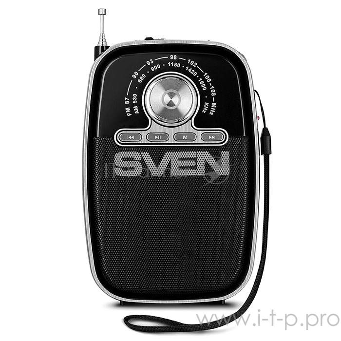 Радиоприемник АС SVEN SRP-445, черный (3 Вт, FM/AM, USB, microSD, встроенный аккумулятор) АС SVEN SRP-445, черный (3 Вт, FM/AM, USB, microSD, встроенный аккумулятор)
