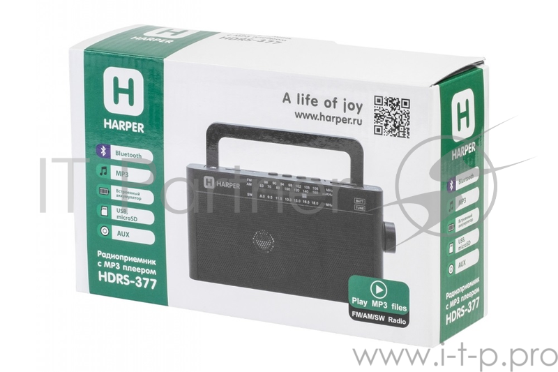Радиоприёмник HARPER HDRS-377 black